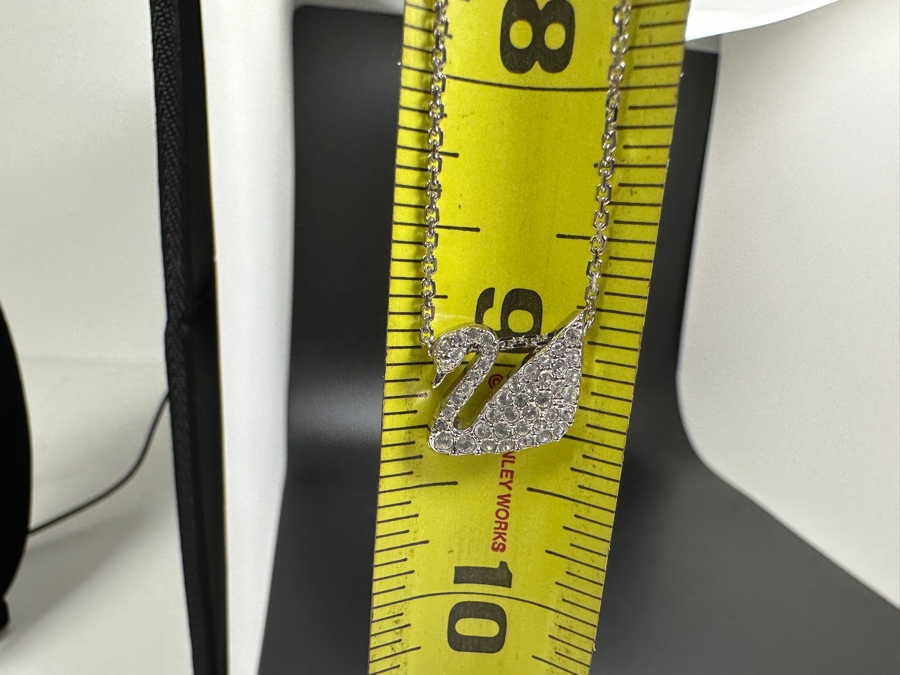 Swarovski Crystal Swan Pendant with 18' Necklace  [Photo 7]