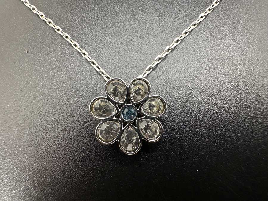 Swarovski Crystal Flower Pendant with 17' Necklace [Photo 2]