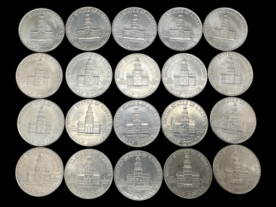 Set of (20) Kennedy Bicentennial Half Dollar Coins [Photo 2]