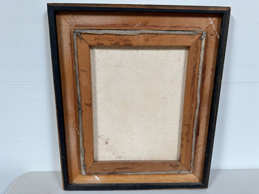 Vintage 1974 Original Abstract Female Nude Painting On Canvas 16 X 20 Framed Signed Lower Left Artist Unknown [Photo 9]