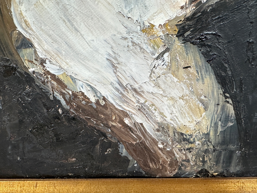 Vintage 1974 Original Abstract Female Nude Painting On Canvas 16 X 20 Framed Signed Lower Left Artist Unknown [Photo 7]