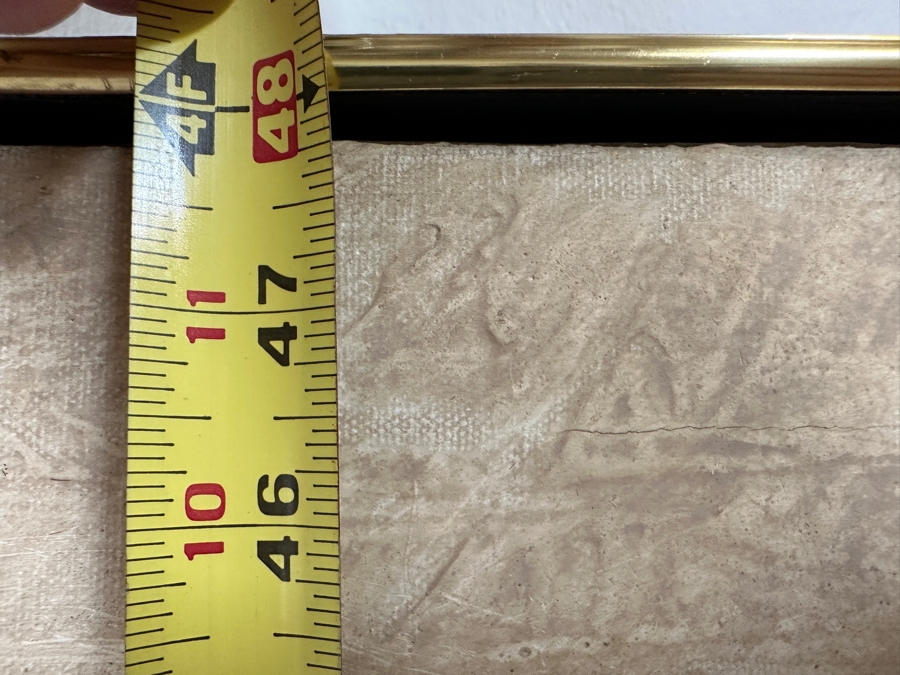 Attributed To Jorge B Stever (1940-2019, Germany) Original Mixed Media Painting Incorporating Crushed Steel Soda Cans On Canvas Signed Lower Right Jorge 36 X 48 Framed [Photo 16]