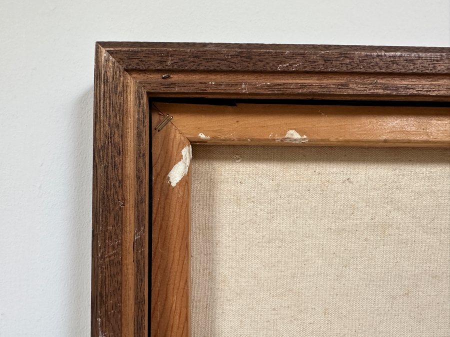 Attributed To Jorge B Stever (1940-2019, Germany) Original Mixed Media Painting Incorporating Crushed Steel Soda Cans On Canvas Signed Lower Right Jorge 36 X 48 Framed [Photo 14]