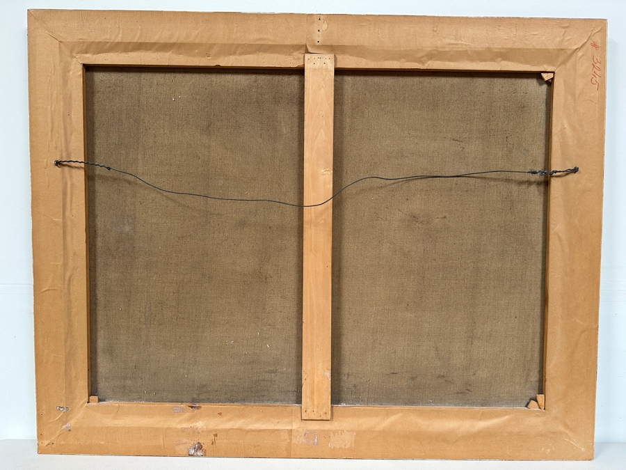 Adolf Hengeler (1863-1927, Germany) Large Original Landscape Painting On Canvas Signed Lower Left And Dated 1918 48 X 36 Framed 53.5 X 41.5 [Photo 16]