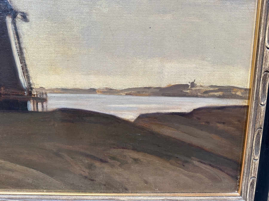 Adolf Hengeler (1863-1927, Germany) Large Original Landscape Painting On Canvas Signed Lower Left And Dated 1918 48 X 36 Framed 53.5 X 41.5 [Photo 5]