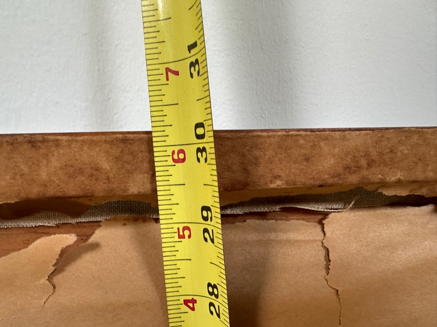 Original Mid-Century Abstract Oil Painting On Canvas Artist Signed Lower Right By Unknown Artist After Afro Basaldella 30 X 24 Framed 36 X 30 [Photo 21]