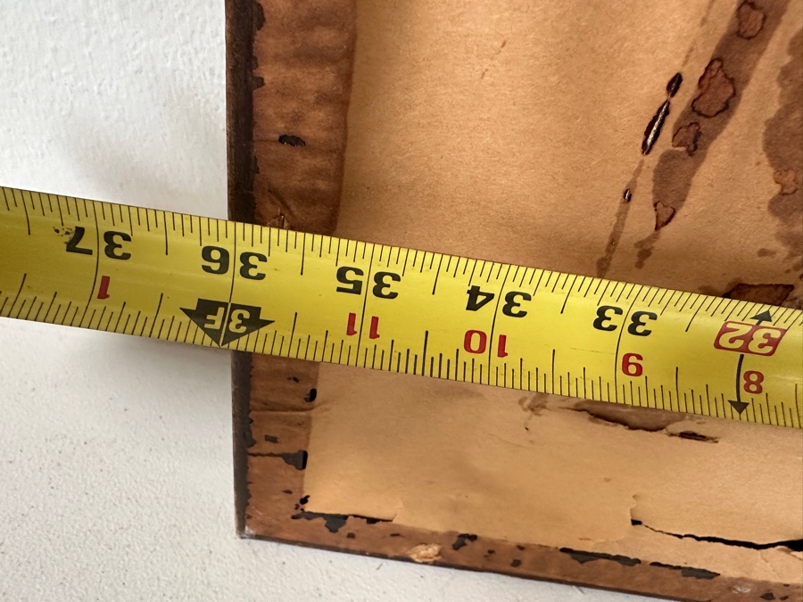 Original Mid-Century Abstract Oil Painting On Canvas Artist Signed Lower Right By Unknown Artist After Afro Basaldella 30 X 24 Framed 36 X 30 [Photo 20]