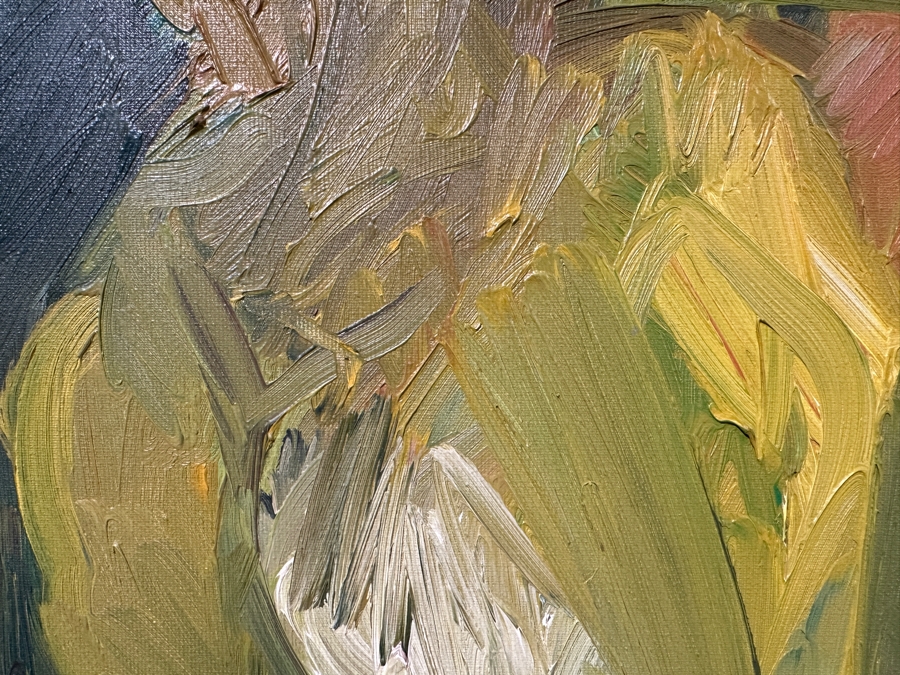 Original Female Nude Painting On Canvas 30 X 40 Unsigned Unknown Artist Framed [Photo 6]