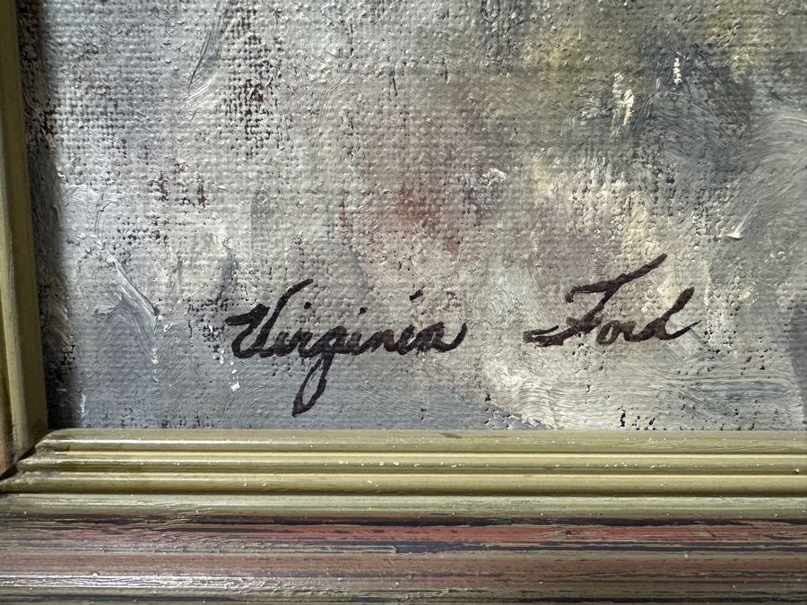 Just Added - Virginia Ford Original Seascape Oil Painting On Canvas 36 X 24 Framed 41.5 X 29.5 [Photo 3]