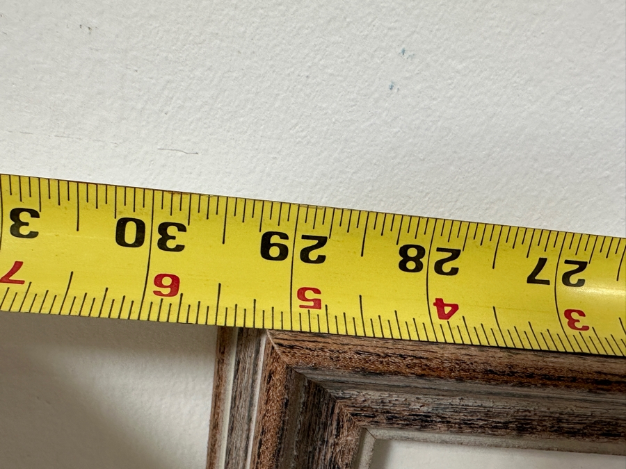 Mark Acker Original Watercolor Painting On Paper Titled 'Owl Creek - Winter' Artist Signed Lower Right 21 X 14 Framed 29.5 X 22.5 Retails $600 [Photo 11]