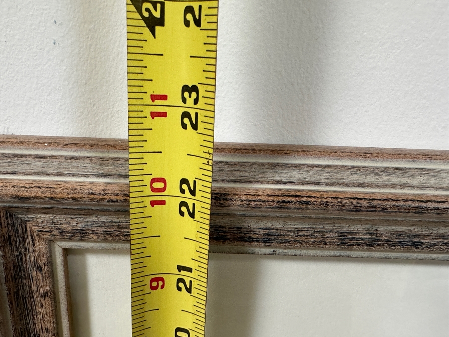 Mark Acker Original Watercolor Painting On Paper Titled 'Owl Creek - Winter' Artist Signed Lower Right 21 X 14 Framed 29.5 X 22.5 Retails $600 [Photo 12]