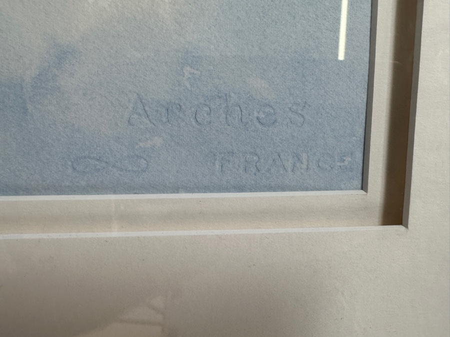 Mark Acker Original Watercolor Painting On Paper Titled 'Owl Creek - Winter' Artist Signed Lower Right 21 X 14 Framed 29.5 X 22.5 Retails $600 [Photo 8]