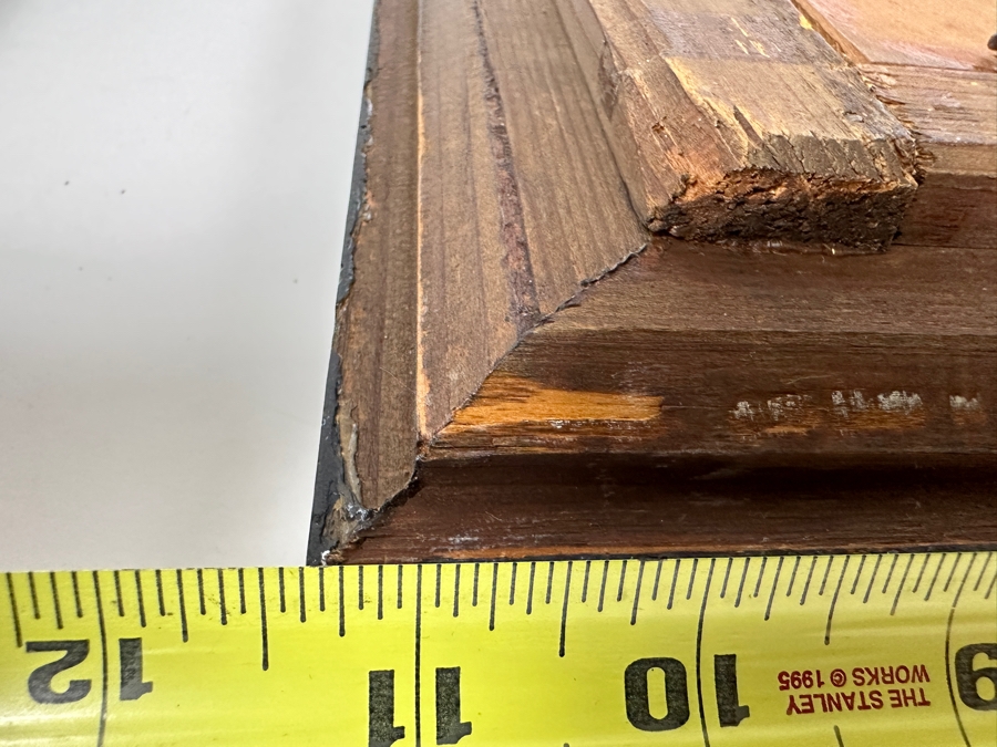 Antique Original Portrait Oil Painting On Board Signed Upper Right By Artist - Artist Unknown 6 X 8.5 Framed 11.5 X 13.5 [Photo 24]