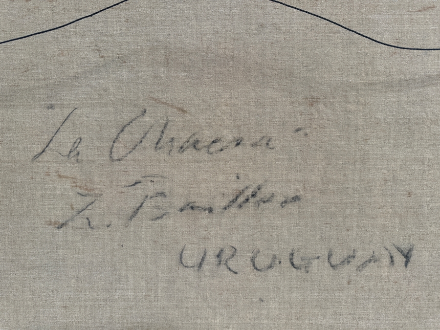 Original Impressionist Oil Painting On Canvas Signed Lower Right And Verso Artist Unknown 31.5 X 23.5 Framed 36.5 X 29 [Photo 16]