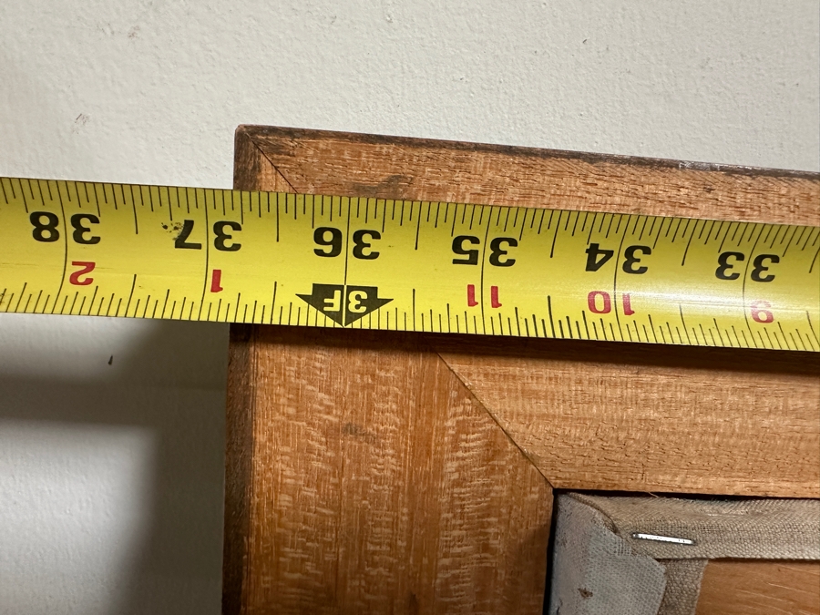 Original Impressionist Oil Painting On Canvas Signed Lower Right And Verso Artist Unknown 31.5 X 23.5 Framed 36.5 X 29 [Photo 20]