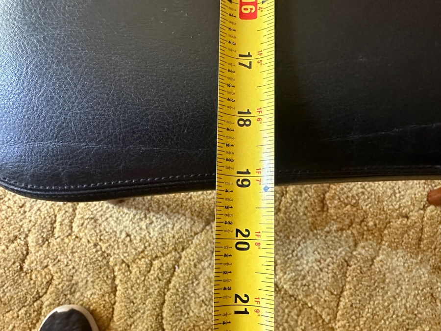 Vintage Mid-Century Modern Arnold Madsen Easy Chair With Matching Stool Ottoman Model MS 30 Danish Teak / Leather Made By Madsen & Schubell Estimate $10,000-$15,000 [Photo 29]