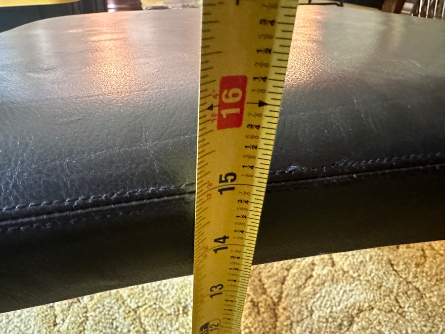 Vintage Mid-Century Modern Arnold Madsen Easy Chair With Matching Stool Ottoman Model MS 30 Danish Teak / Leather Made By Madsen & Schubell Estimate $10,000-$15,000 [Photo 30]