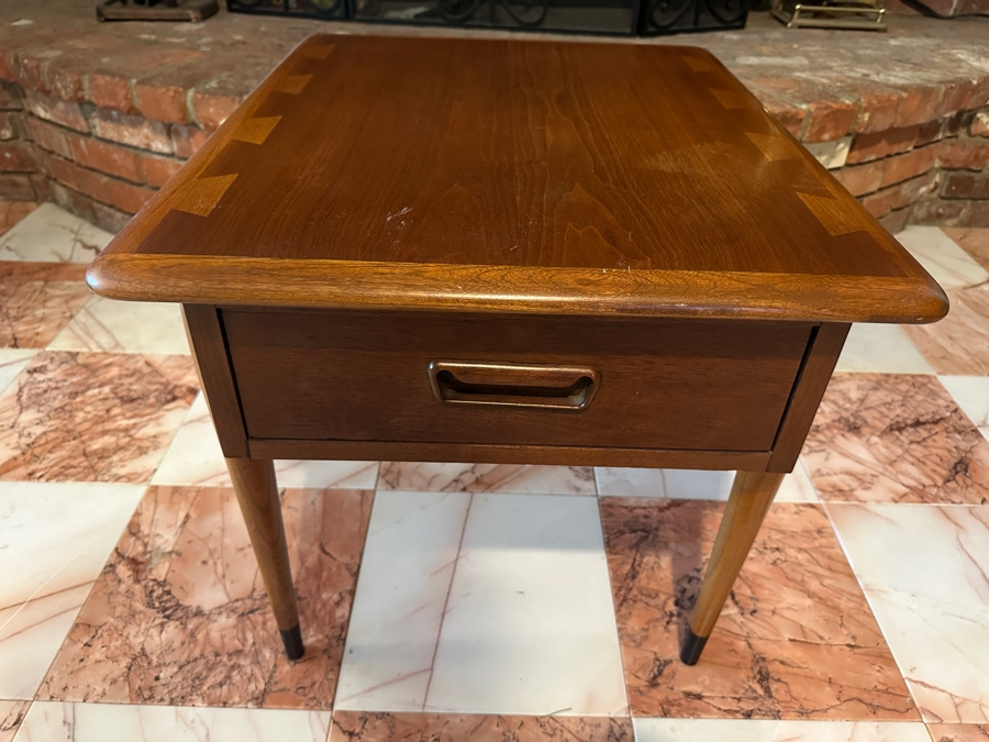 Mid-Century Modern Lane Furniture Side Table With Drawer Style No. 900 21W X 26D X 20.5H [Photo 2]