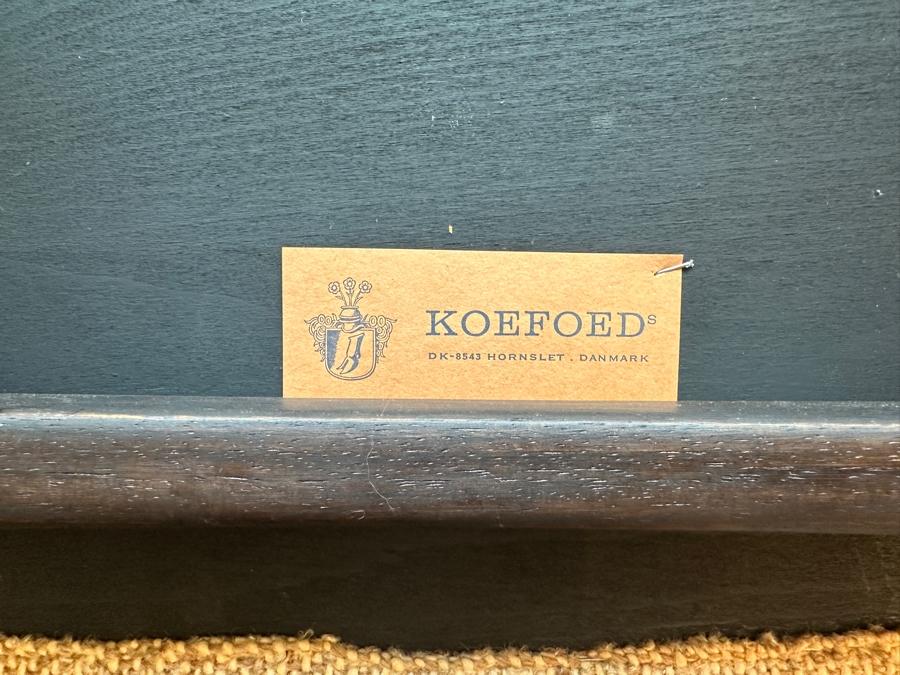 Stunning Rosewood Niels Koefoed Eva Dining Chairs (Two Eva Armchairs + Six Eva Chairs) With Matching Rosewood Dining Table With Two Leaves (One Shown In Initial Picture) - See Details For Dimensions - Estimate $7,000-$10,000 [Photo 23]