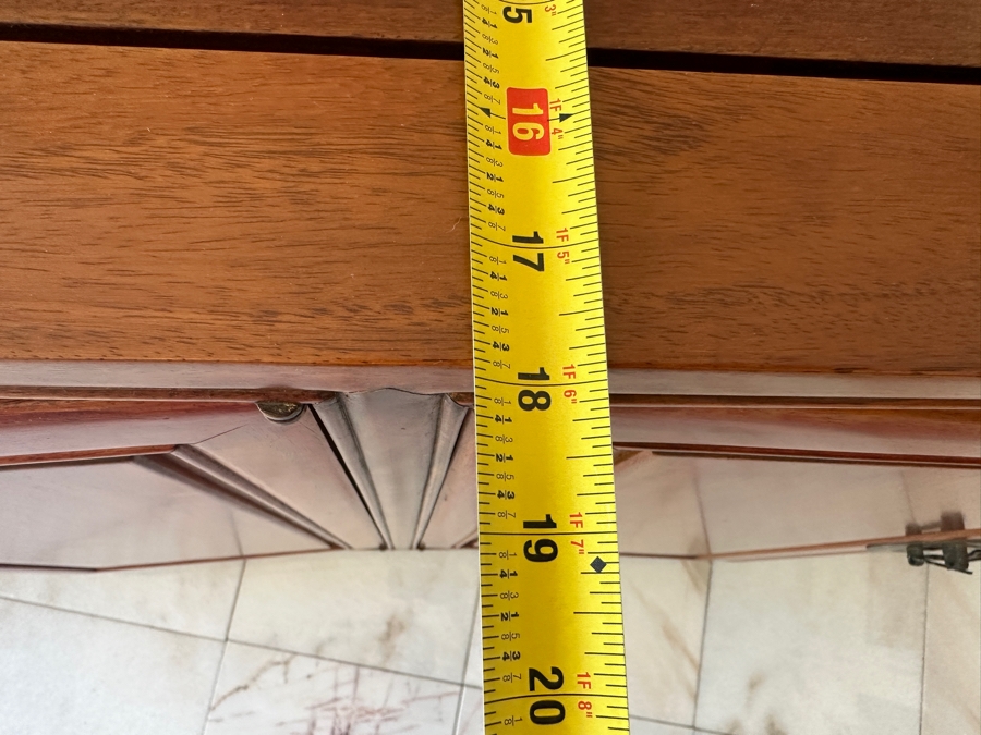 Heavy Vintage Chinese Rosewood Cabinet Sideboard Credenza 64W X 18D X 32H [Photo 14]