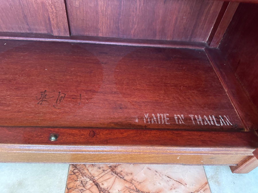 Stunning Vintage Chinese Rosewood 3-Piece Etagere Display Cabinet 36W X 14D X 77H [Photo 10]