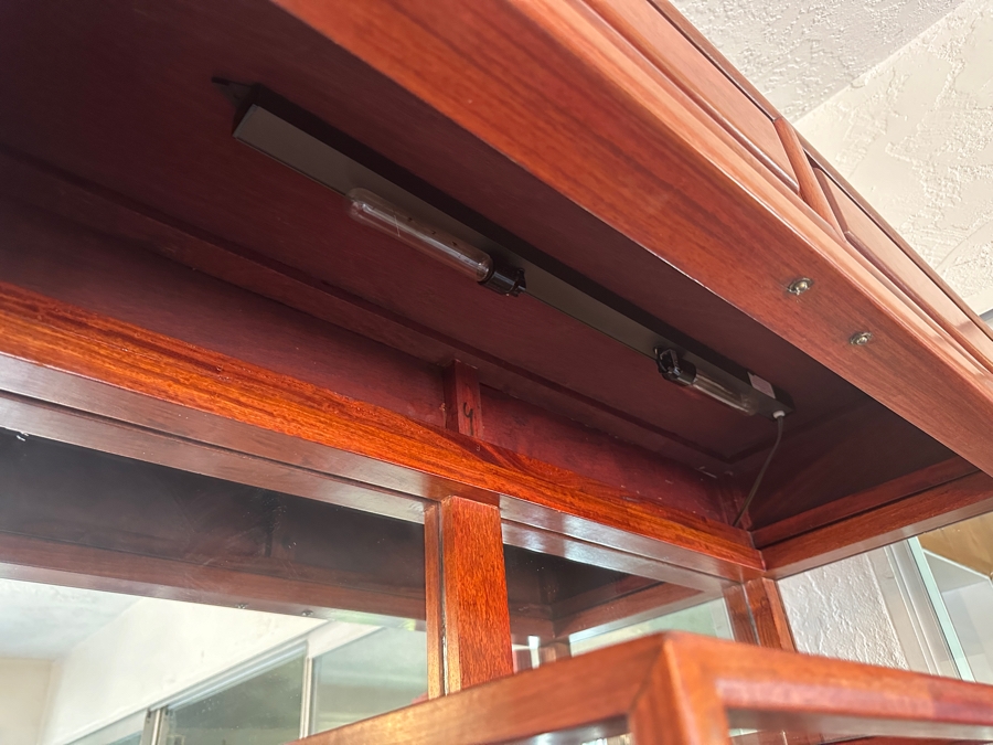 Stunning Vintage Chinese Rosewood 3-Piece Etagere Display Cabinet 36W X 14D X 77H [Photo 7]