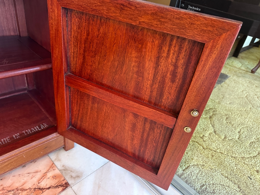 Stunning Vintage Chinese Rosewood 3-Piece Etagere Display Cabinet 36W X 14D X 77H [Photo 9]