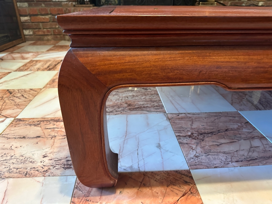Vintage Chinese Rosewood Coffee Table 46W X 36D X 15.5H [Photo 6]