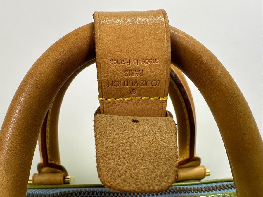 Louis Vuitton Mercer Keepall Handbag Monogram Vernis 45 (Has Some Discoloration Outside / Inside Has Some Peeling - See Photos) 18.5W X 8.5D X 11H [Photo 3]