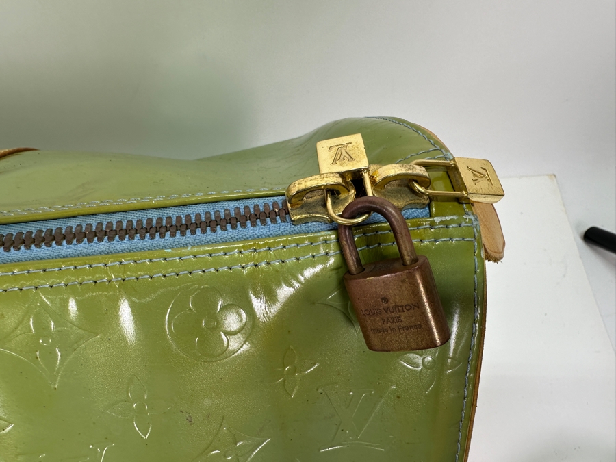 Louis Vuitton Mercer Keepall Handbag Monogram Vernis 45 (Has Some Discoloration Outside / Inside Has Some Peeling - See Photos) 18.5W X 8.5D X 11H [Photo 5]
