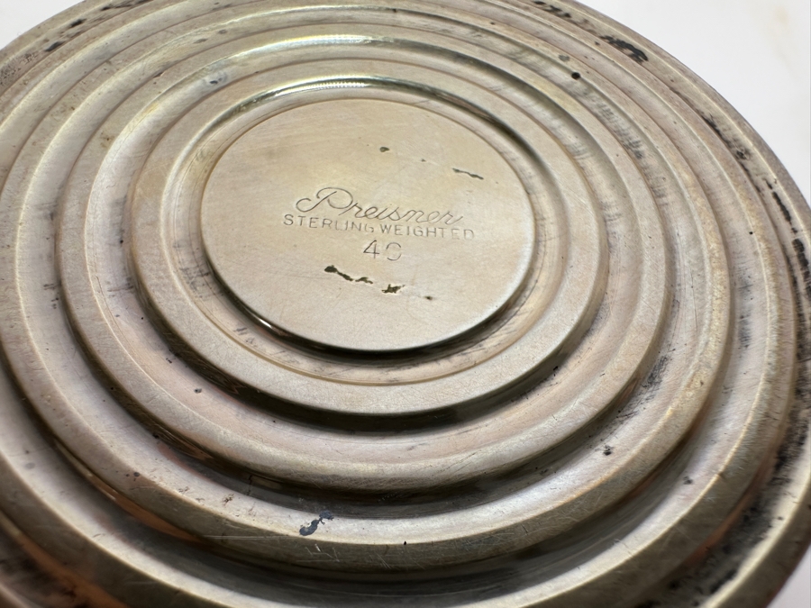 Pair Of Vintage Weighted Sterling Silver Footed Dishes Bowls 5.5H & 4H [Photo 5]