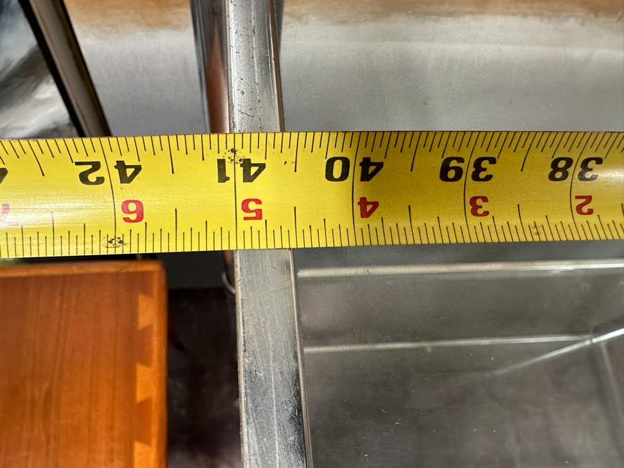 Vintage Chrome & Glass Modular Bookcase Display Cabinet 41W X 17D X 72H [Photo 6]