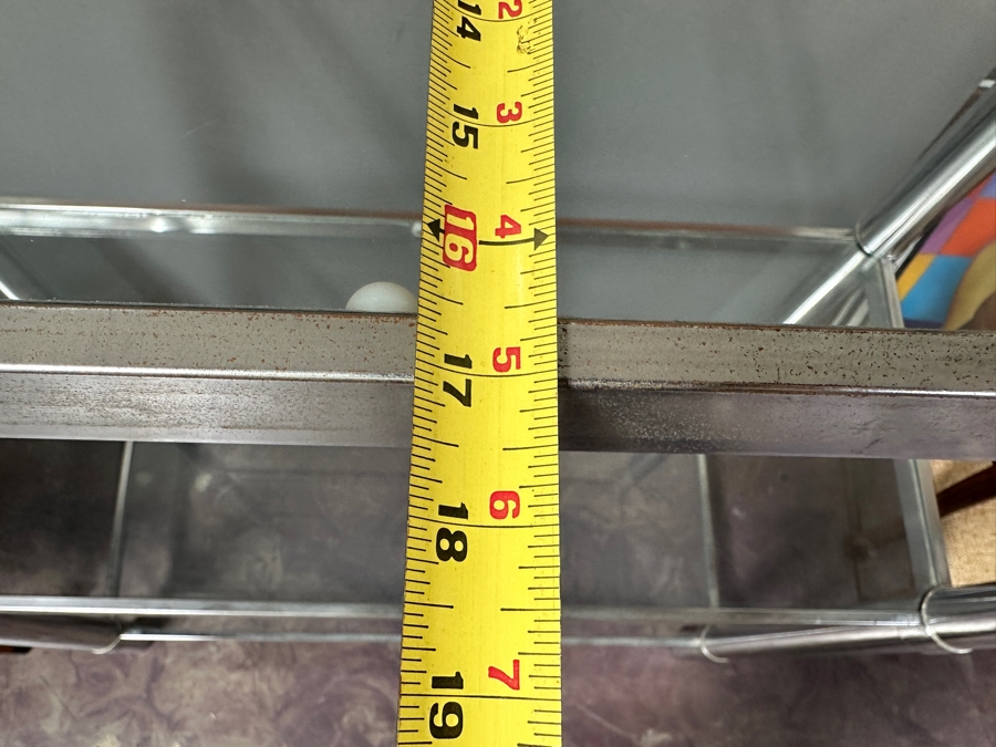 Vintage Chrome & Glass Modular Bookcase Display Cabinet 41W X 17D X 72H [Photo 7]