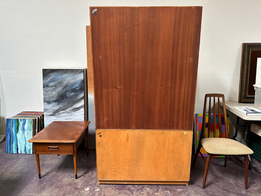 Vintage Mid-Century Danish Modern Soborg Mobler Teak 2-Piece Bookcase Cabinet 39.5W X 18.5D X 71.5H [Photo 13]