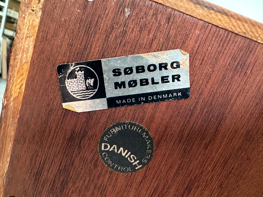 Vintage Mid-Century Danish Modern Soborg Mobler Teak 2-Piece Bookcase Cabinet 39.5W X 18.5D X 71.5H [Photo 16]