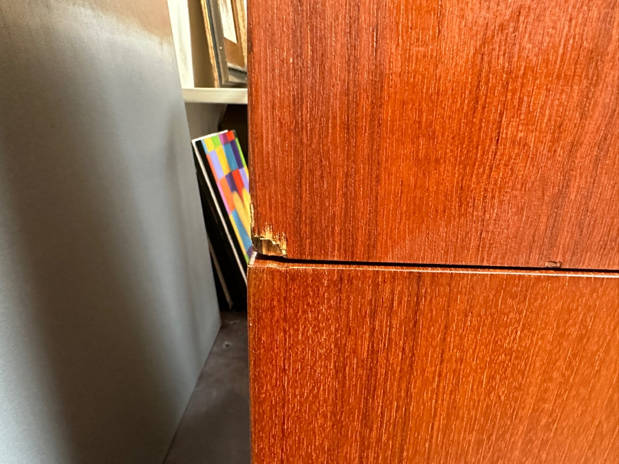 Vintage Mid-Century Danish Modern Soborg Mobler Teak 2-Piece Bookcase Cabinet 39.5W X 18.5D X 71.5H [Photo 21]