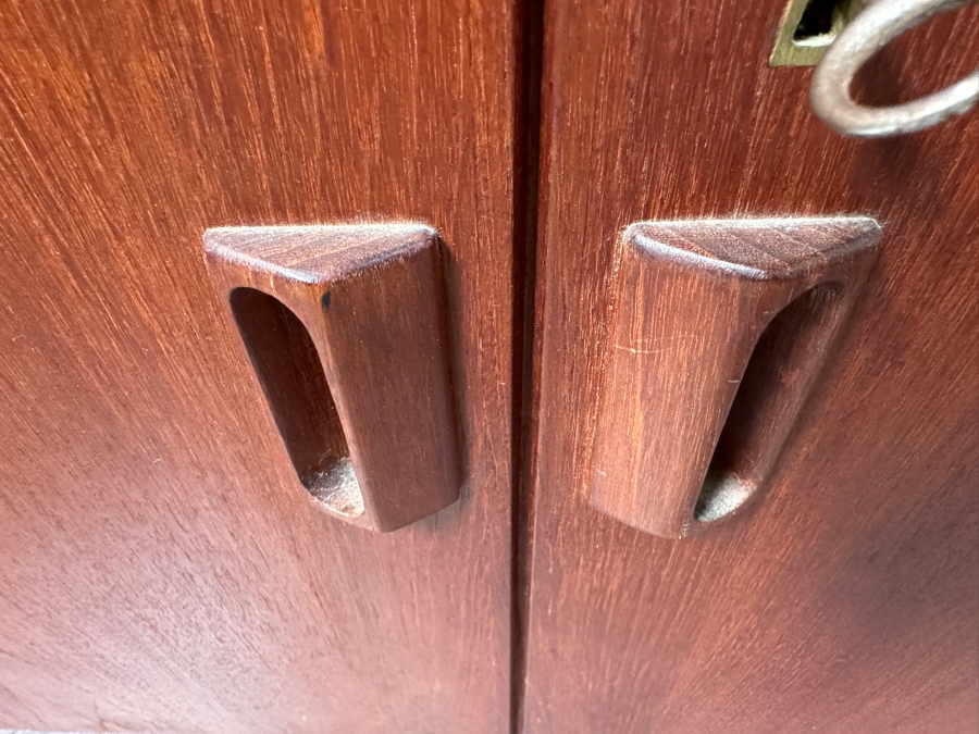 Vintage Mid-Century Danish Modern Soborg Mobler Teak 2-Piece Bookcase Cabinet 39.5W X 18.5D X 71.5H [Photo 7]