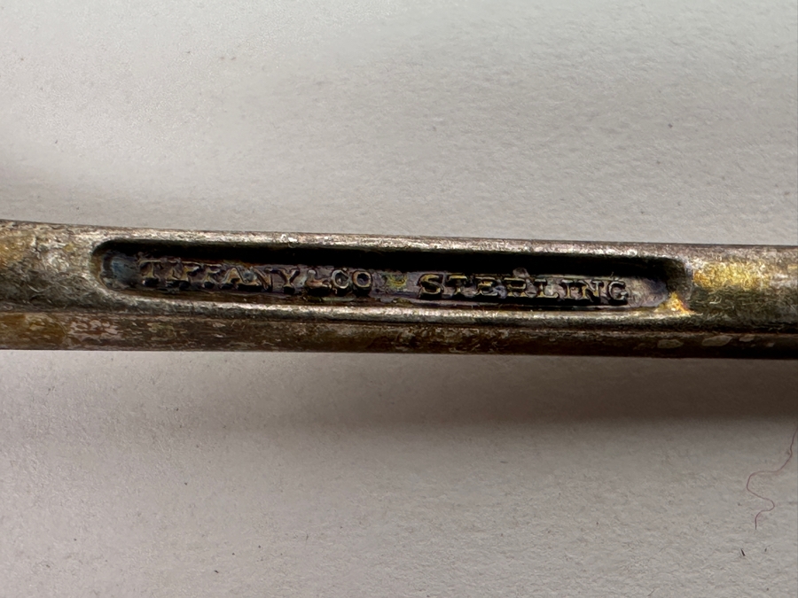 Pair Of Vintage Tiffany & Co. Sterling Silver Spoons (46.3g) Plus Porcelain Tiffany & Co. Jewelry Trinket Box [Photo 6]