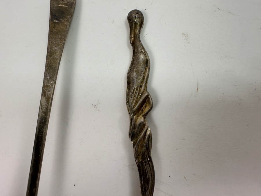 Pair Of Vintage Tiffany & Co. Sterling Silver Spoons (46.3g) Plus Porcelain Tiffany & Co. Jewelry Trinket Box [Photo 4]