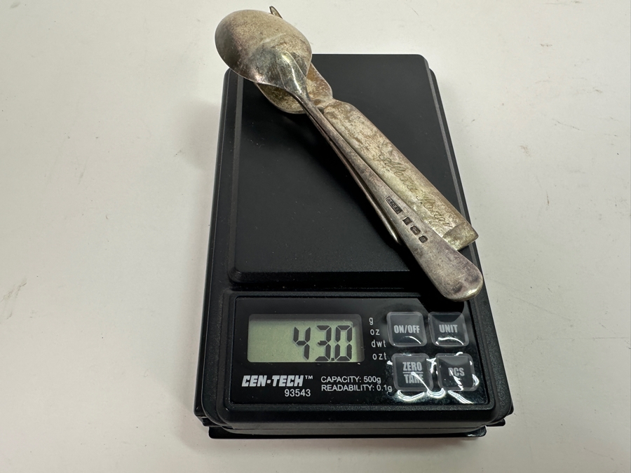 Cartier Sterling Silver Child's Fork Plus Two Vintage English Hallmarked Sterling Silver Child's Spoons 43g [Photo 6]