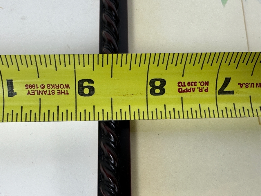 Pair Of Original Silk Bird Mixed Media Paintings Signed V. Cheng Framed 8.5 X 10.5 [Photo 12]