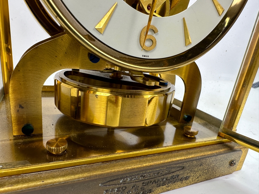 Vintage Jaeger Le Coultre Atmos Perpetual Motion Atmospheric Clock - Needs Servicing S/N 90,976 1950s 7W X 5.5D X 8.75H [Photo 11]