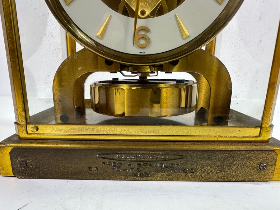 Vintage Jaeger Le Coultre Atmos Perpetual Motion Atmospheric Clock - Needs Servicing S/N 90,976 1950s 7W X 5.5D X 8.75H [Photo 7]