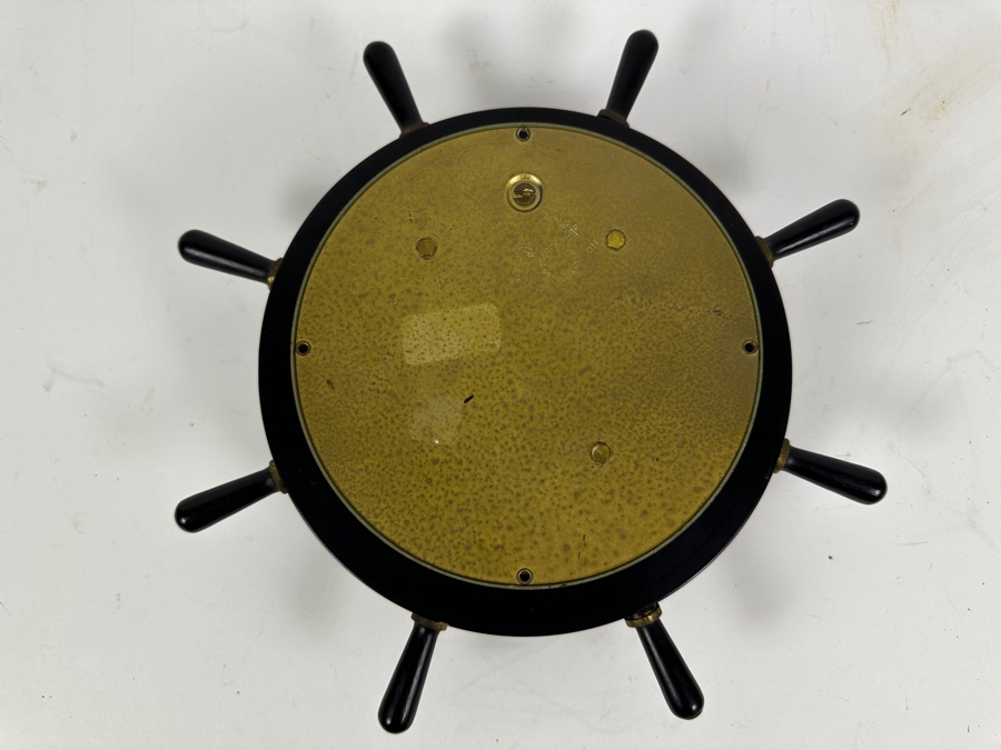 Vintage Working Schatz & Sohne Germany Nautical Ship's Bell Clock Mechanical 13W X 3.5D [Photo 9]