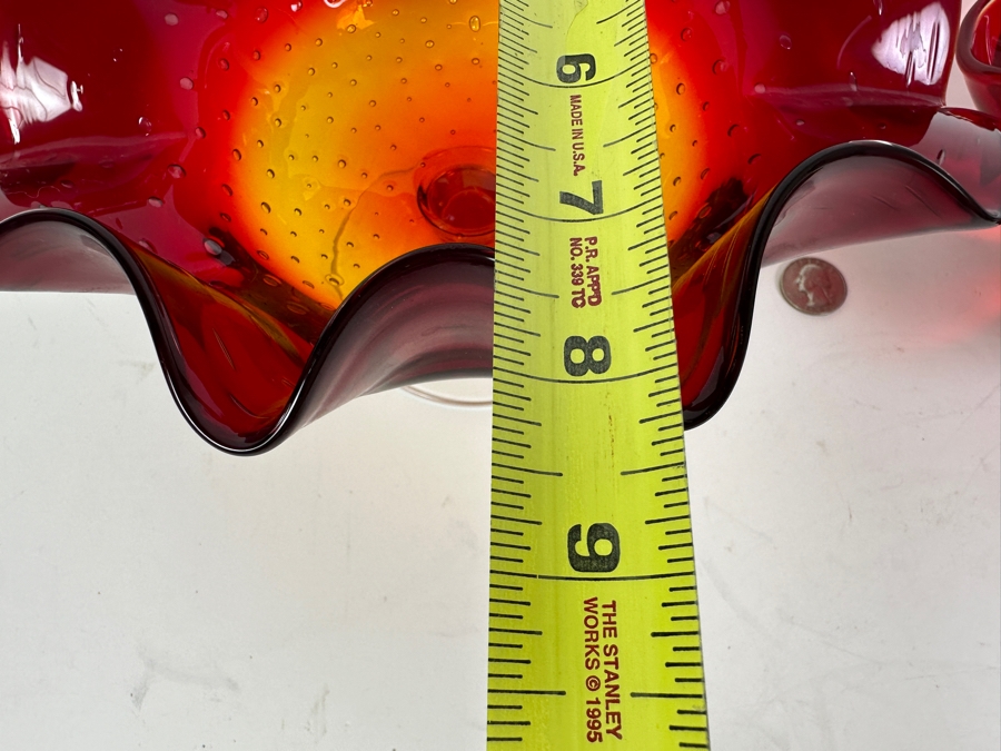 Pair Of Vintage MCM Amberina Glass Bowls [Photo 8]