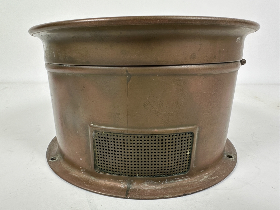 Vintage Working Seth Thomas Copper Ship's Bell Clock Mechanical 7W X 4H [Photo 6]