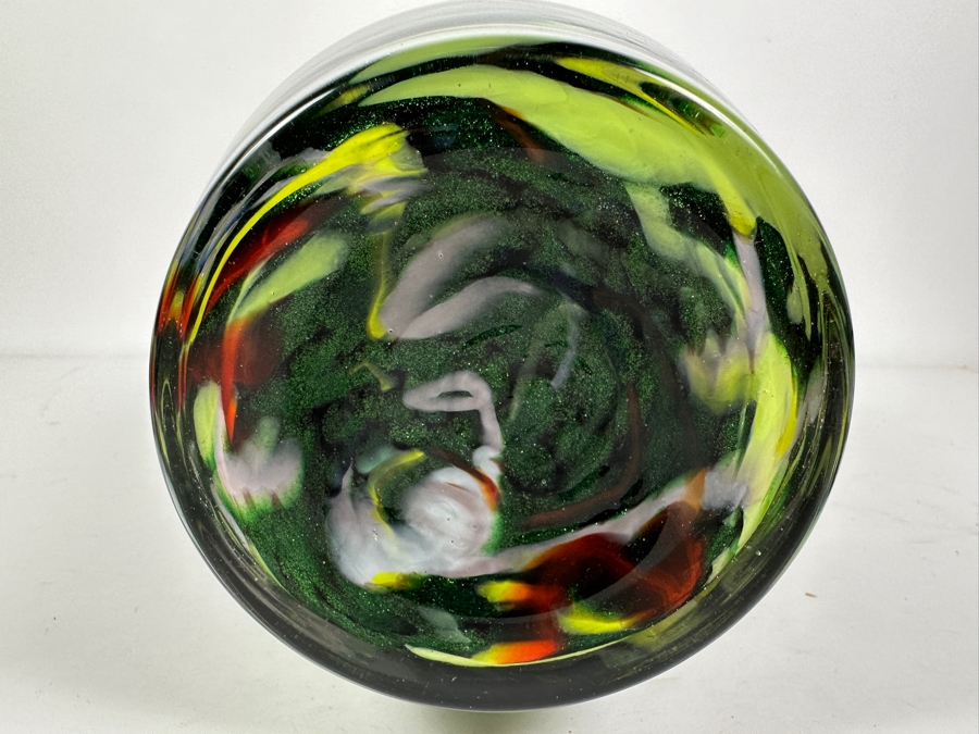 Large Art Glass Vase 17H [Photo 7]