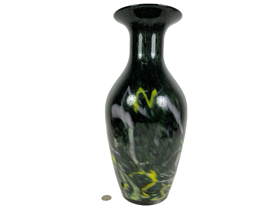 Large Art Glass Vase 17H [Photo 1]