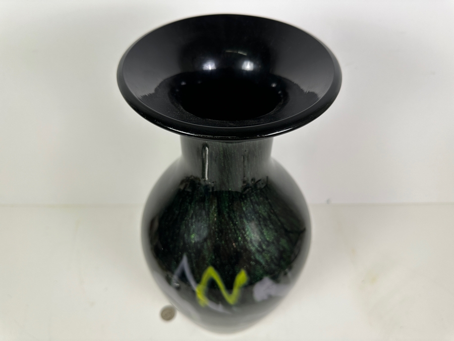 Large Art Glass Vase 17H [Photo 4]