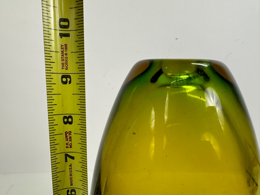 Just Added - Vintage Art Glass Vase 9.5H [Photo 5]